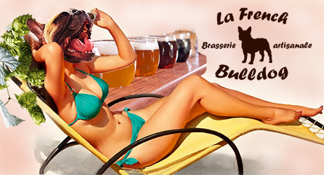 Logo brasserie la french bulldog pinup finest craft beer