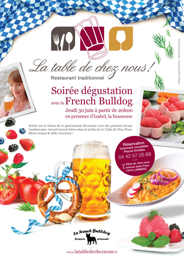 Soiree accord met bière a la table de chez nous Lambesc